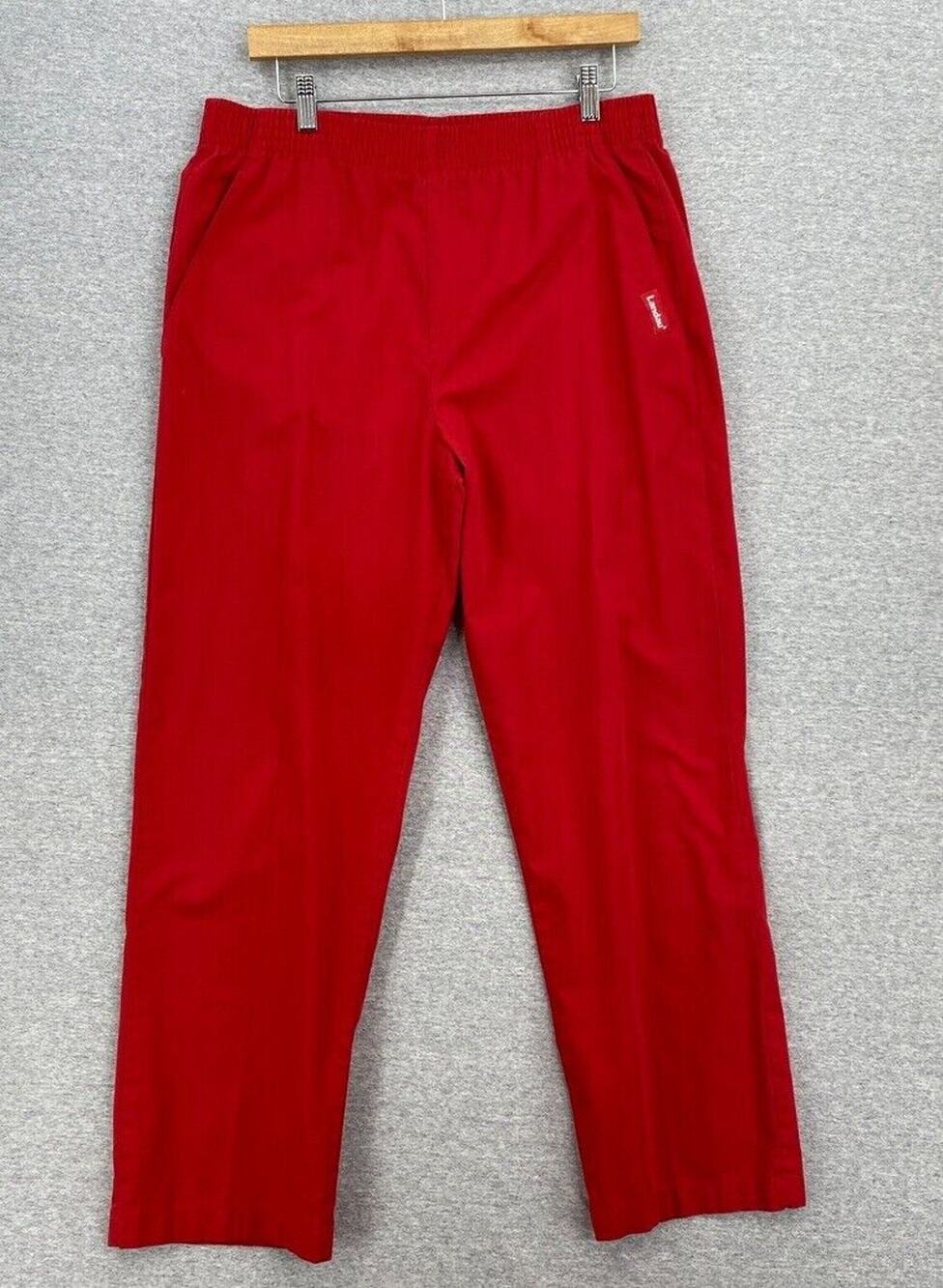 Landau Scrub Pants Womens Small Red Bottoms Nurse Medical Uniform Pants Vet